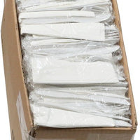 Pactiv Evergreen - Fieldware Medium Weight Wrapped White Plastic Cutlery Set (Fork, Spoon, Knife, Napkin), 250 Count - FKFSKWNCH