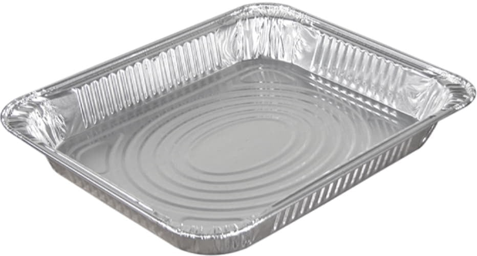 Pactiv Evergreen - Half- Size Shallow Aluminum Steam Table Pan, 100/Cs - Y6012XH (Special Order Item)
