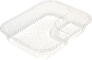 Pactiv Evergreen - Large Clear Nacho Tray 3.5Oz/15.5 Oz, 2 Compartment, 500/Cs - YCI880680000