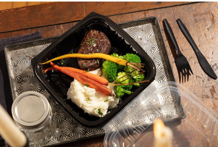 Pactiv Evergreen - Microwavable One-Compartment Hinged Container, 150/Cs - DC858100B000