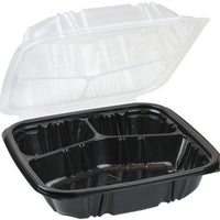 Pactiv Evergreen - Microwavable Three-Compartment Hinged Container, 150/Cs - DC858330B000