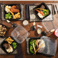 Pactiv Evergreen - Microwavable Three-Compartment Hinged Container, 150/Cs - DC858330B000