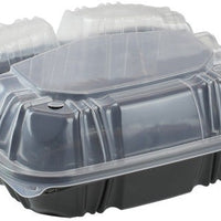 Pactiv Evergreen - Microwavable Three-Compartment Hinged Container, 150/Cs - DC858330B000