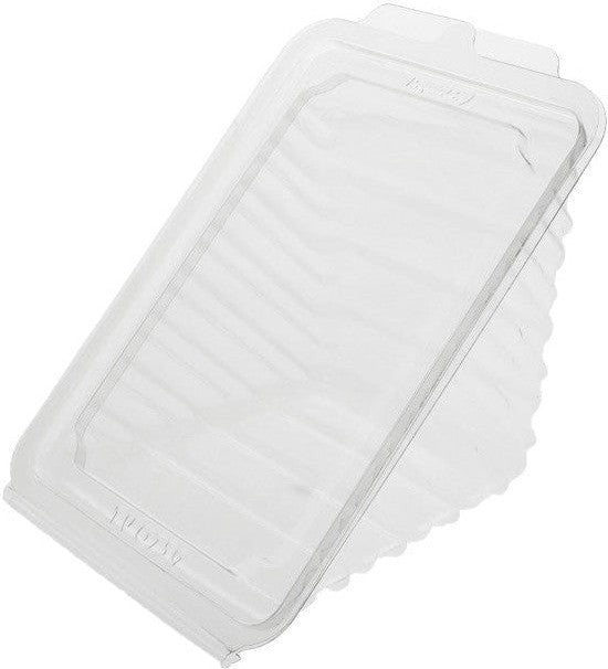 Pactiv Evergreen - Plastic Hinged Sandwich Wedge 7.125" x 4.63" x 3.25" Extra Wide, 295/Cs - YTV0759P