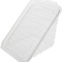 Pactiv Evergreen - Plastic Hinged Sandwich Wedge 7.125" x 4.63" x 3.25" Extra Wide, 295/Cs - YTV0759P