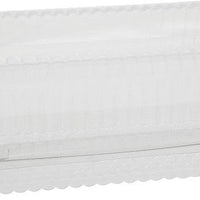 Pactiv Evergreen - Plastic Rectangular Hinged Container 8.625" x 4.625" x 3.5" With Button Snap Lid, Pack of 370- YTV0246NP