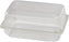 Pactiv Evergreen - Plastic Rectangular Hinged Container 9.3'' X 6.2'' X 4.2'' With Button Snap Lid, 200/Cs - TV0225P (Special Order Item)