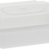 Pactiv Evergreen - VERSAtainer 12 Oz White/Clear Rectangular PP Container and Lid, Pack of 150 - NC818