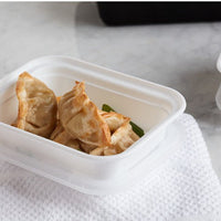 Pactiv Evergreen - VERSAtainer 12 Oz White/Clear Rectangular PP Container and Lid, Pack of 150 - NC818