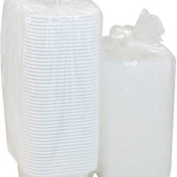 Pactiv Evergreen - VERSAtainer 12 Oz White/Clear Rectangular PP Container and Lid, Pack of 150 - NC818