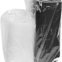 Pactiv Evergreen - VERSAtainer 16 oz. Black/Clear Rectangular PP Container and Lid, Pack of 150 - NC718B