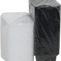 Pactiv Evergreen - VERSAtainer 24 oz. Black/Clear Rectangular PP Container and Lid, Pack of 150 - NC838B