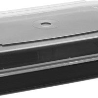 Pactiv Evergreen - VERSAtainer 28 oz. Black/Clear Rectangular PP Container and Lid, Pack of 150 - NC868B