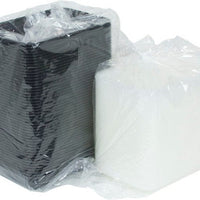 Pactiv Evergreen - VERSAtainer 28 oz. Black/Clear Rectangular PP Container and Lid, Pack of 150 - NC868B