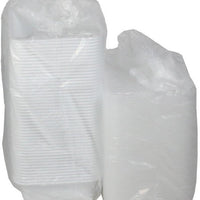 Pactiv Evergreen - VERSAtainer 38 oz. White/Clear Rectangular PP Container and Lid, Pack of 150cs - NC888