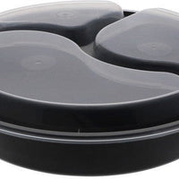 Pactiv Evergreen - VERSAtainer 39 oz. Black/Clear Rectangular PP Container and Lid, Pack of 150 - NC9388B