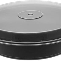 Pactiv Evergreen - VERSAtainer 48 oz. Black/Clear Round PP Container and Lid, Pack of 150 - NC948B