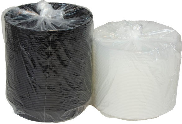 Pactiv Evergreen - VERSAtainer 48 oz. Black/Clear Round PP Container and Lid, Pack of 150 - NC948B