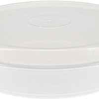 Pactiv Evergreen - VERSAtainer 48 oz. White/Clear Round PP Container and Lid, Pack of 150cs - NC948