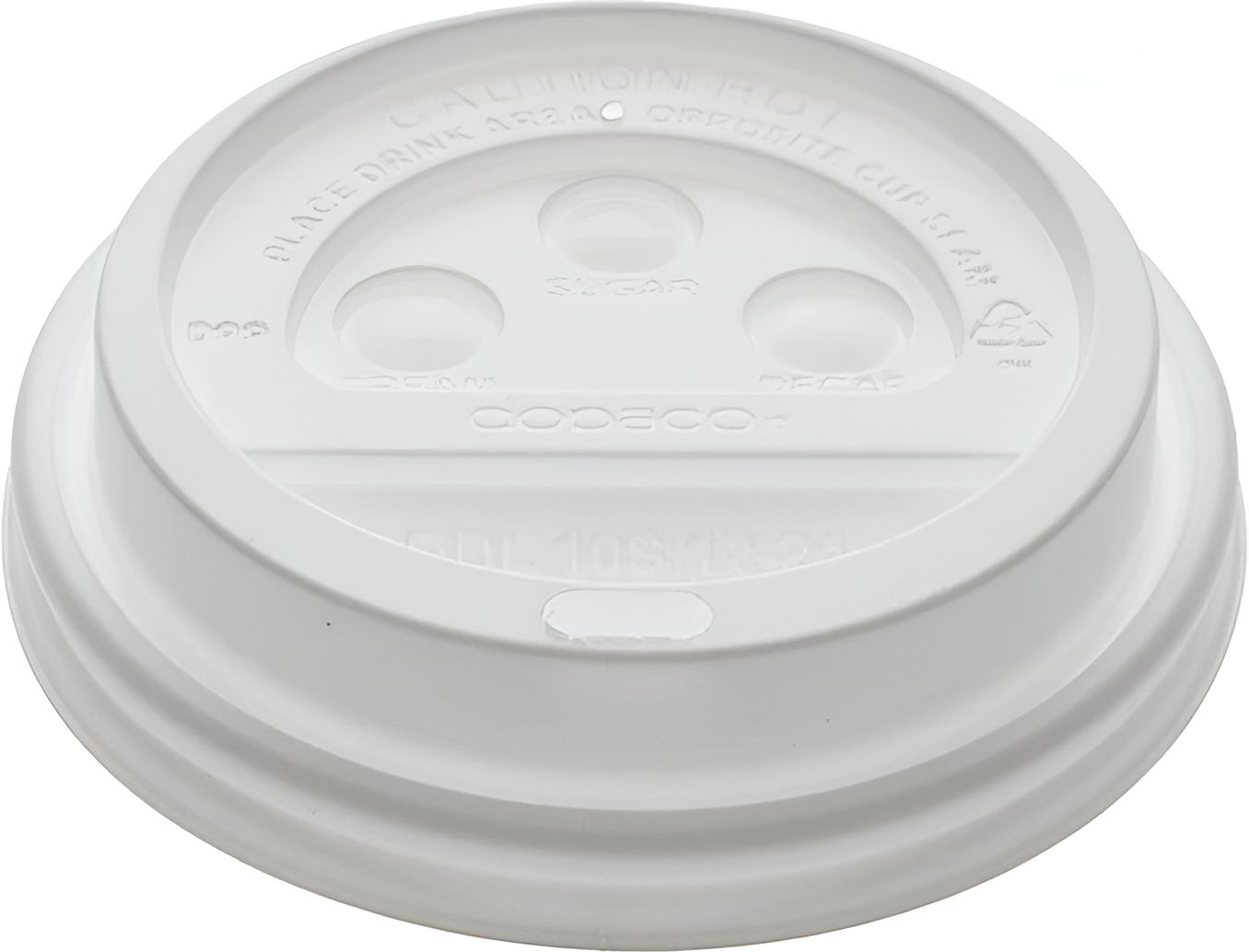 Pactiv Evergreen - White Dome Lid Fits For 4 Oz Hot Drink Cups, 1000/Cs - DDL4WD