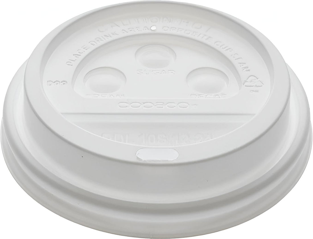 Pactiv Evergreen - White Dome Lid Fits For 4 Oz Hot Drink Cups, Pack of 1000 - DDL4WD
