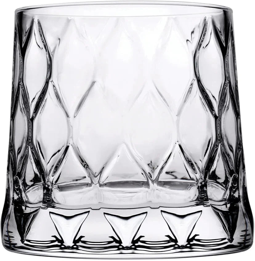 Pasabahce - 10.25 Oz LEAFY Whiskey Glass, Pack of 6 - PG420194