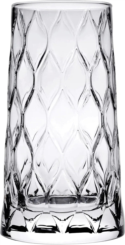 Pasabahce - 11.75 Oz Leafy Long Drink Glass, Pack of 6 - PG420855