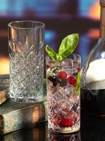 Pasabahce - 12.25 Oz Timeless Long Tumbler Glass, Pack of 12 - PG520205
