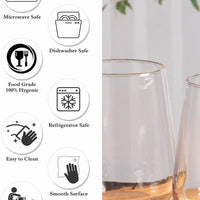 Pasabahce - 425 ml Allegra Stemless Glass Tumbler, Pack of 24 - PG41536