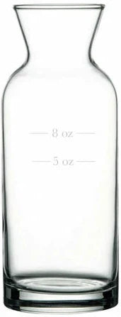Pasabahce - 5 & 8 Oz Markings Villiage Carafe - Lined Glass, Pack of 12 - PG43804-5-8