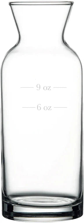 Pasabahce - 9 & 6 Oz Markings Villiage Carafe - Lined Glass, Pack of 12 - PG43804-6-9