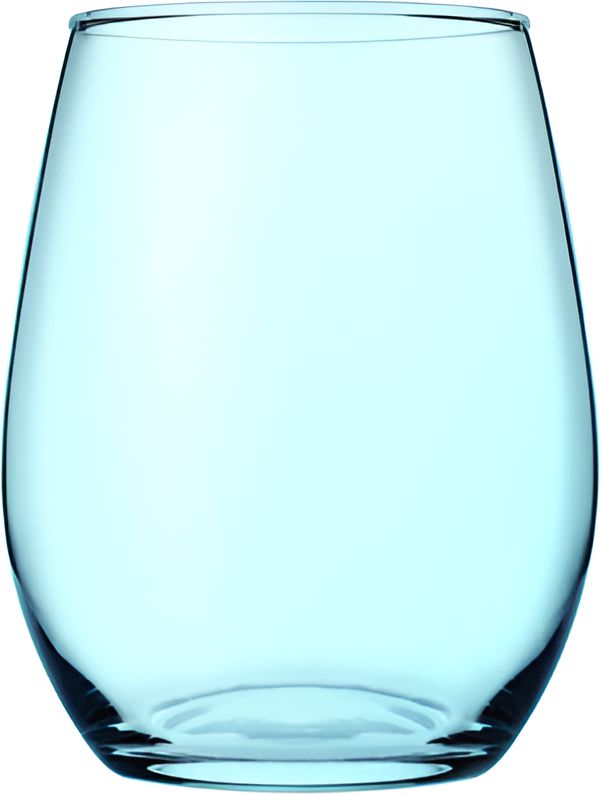 Pasabahce - AMBER 348 ml Stemless Turquoise Wine Tumbler, Pack of 24 - PG420825G