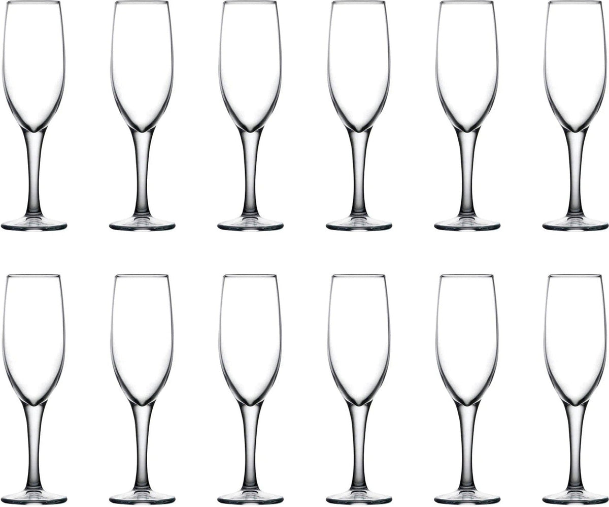 Pasabahce - MODA 5.75 Oz Champagne Flute Glass, Pack of 12 - PG440166
