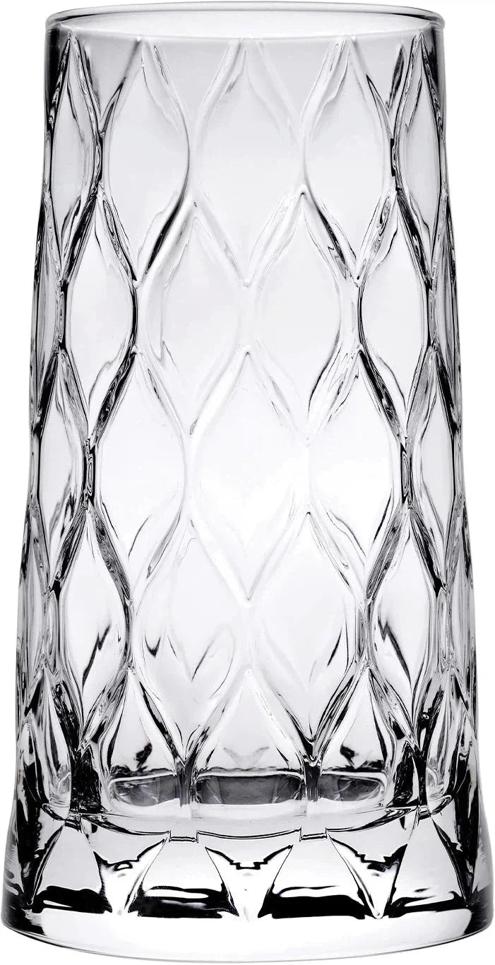 Pasabahce , Pack of 6 - 11.75 Oz Leafy Long Drink Glass, Pack of 6 - PG420855