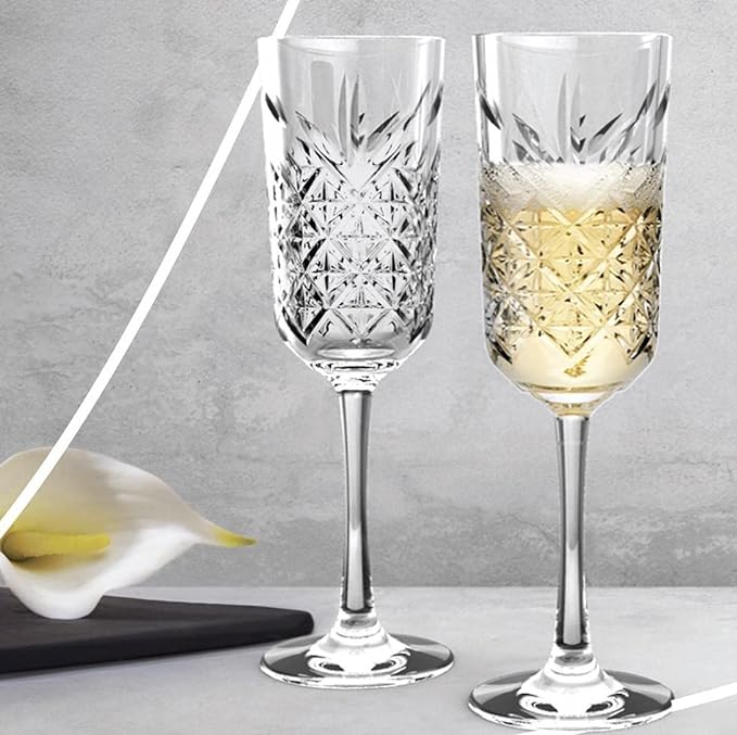 Pasabahce - TIMELESS 5.9 Oz Champagne Flute Glass, Pack of 12 - PG440356-24