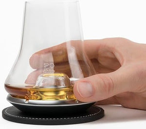Peugeot - 12.8 Oz Impitoyable Whisky Tasting Set (Glass + Chilling Base + Coaster), Set of 4 ( 38 cl) - 266097
