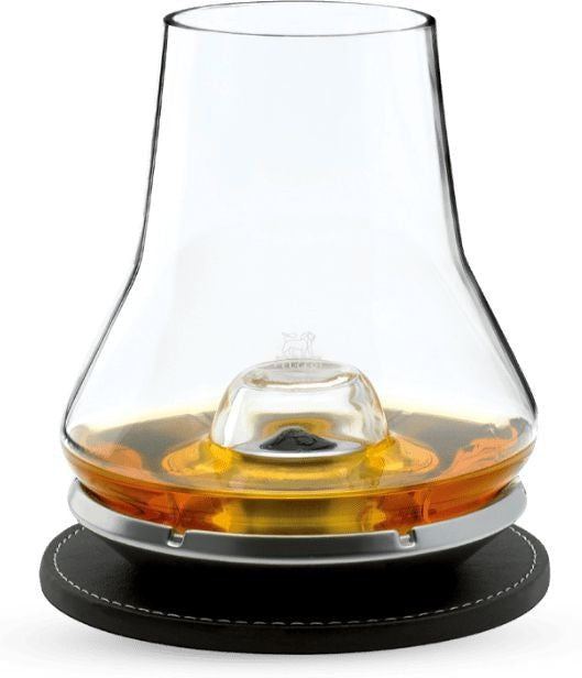 Peugeot - 12.8 oz Impitoyable Whisky Tasting Set (Glass + Chilling Base + Coaster), Pack of 4 ( 38 cl) - 266097