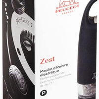 Peugeot - 7" Zest Electric Pepper Mill Black - 25922
