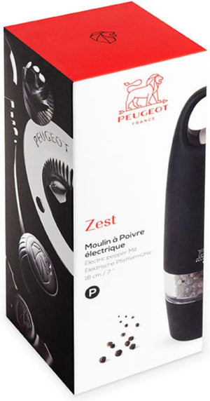 Peugeot - 7" Zest Electric Pepper Mill Black - 25922