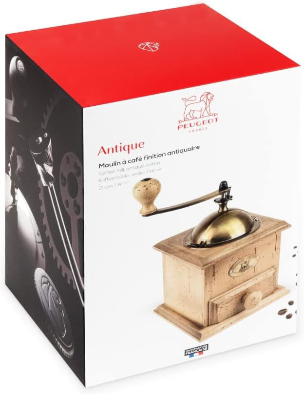 Peugeot - Antique 8" Beech Wood Coffee Mill (21 cm) - 31152