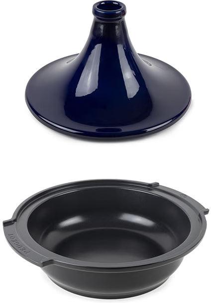 Peugeot - Appolia Atlas 12" Blue Ceramic and Aluminum Tagine - 62170