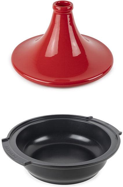 Peugeot - Appolia Atlas 12" Red Ceramic and Aluminum Tagine - 62019