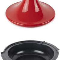 Peugeot - Appolia Atlas 12" Red Ceramic and Aluminum Tagine - 62019