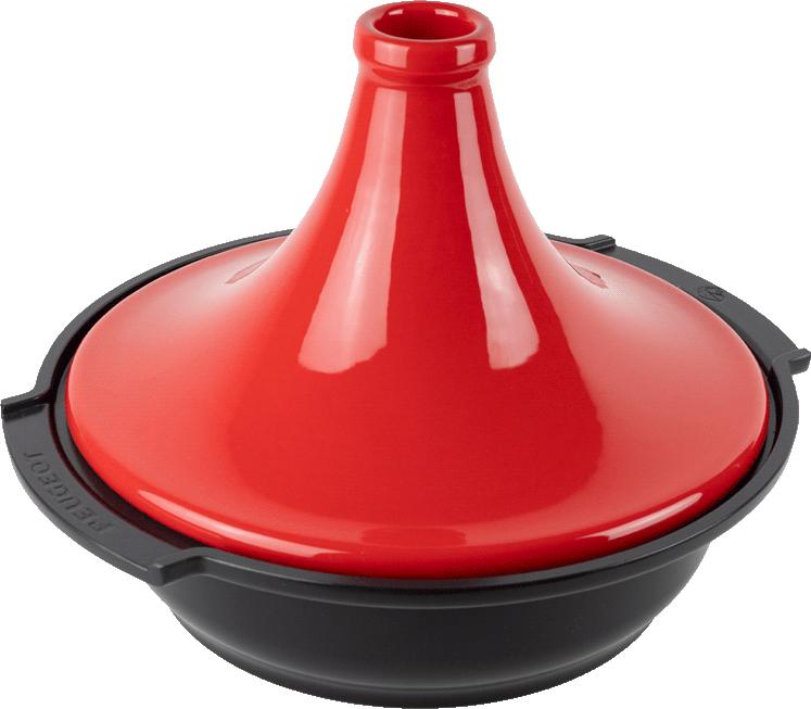 Peugeot - Appolia Atlas 12" Red Ceramic and Aluminum Tagine - 62019