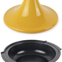 Peugeot - Appolia Atlas 12" Saffron Yellow Ceramic and Aluminum Tagine - 62163