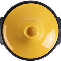Peugeot - Appolia Atlas 12" Saffron Yellow Ceramic and Aluminum Tagine - 62163