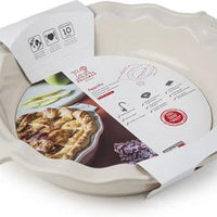 Peugeot - Appolia Atlas 9" Ceramic Ecru Pie Dish - 62477