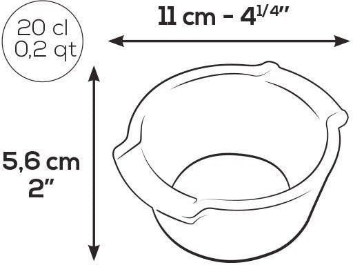 Peugeot - Appolia Ceramic 0.2 qt Ecru Duo Ramekins, Pack of 2 - 61869