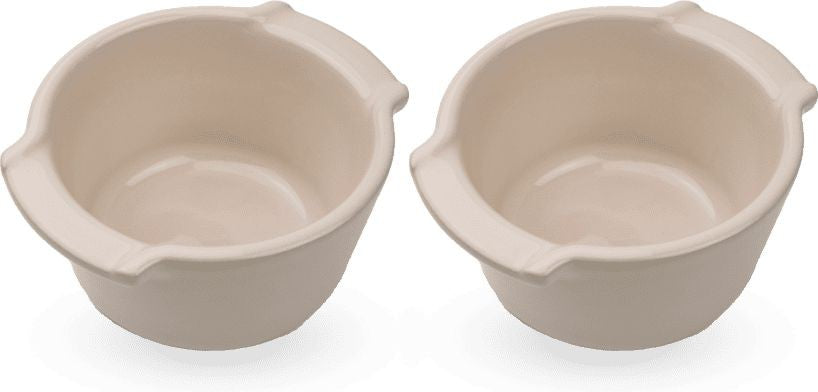 Peugeot - Appolia Ceramic 0.2 qt Ecru Duo Ramekins, Pack of 2 - 61869