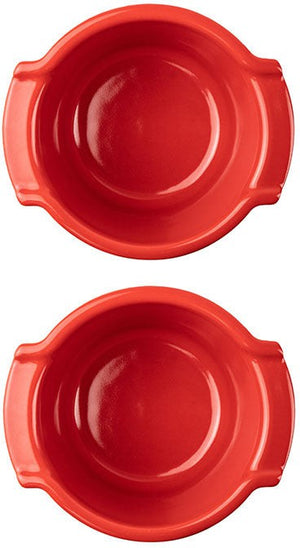 Peugeot - Appolia Ceramic 0.2 qt Red Duo Ramekins, Set of 2 - 61852